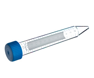 Greiner Bio One TUBE, 15 ML, PS, 17/120 MM, CONICAL BOTTOM,BLUE SCREW CAP, CLEAR, GRADUATED, WRITING AREA, STERILE, 100 PCS./BAG
