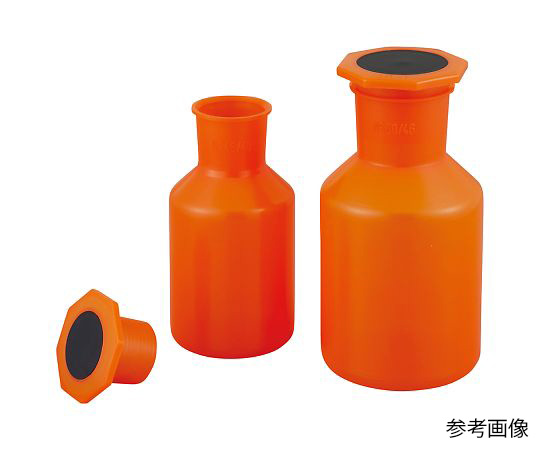 AS ONE Light Shielding Reagent Bottles (with Plug), 차광 시약병 (마개 있음)