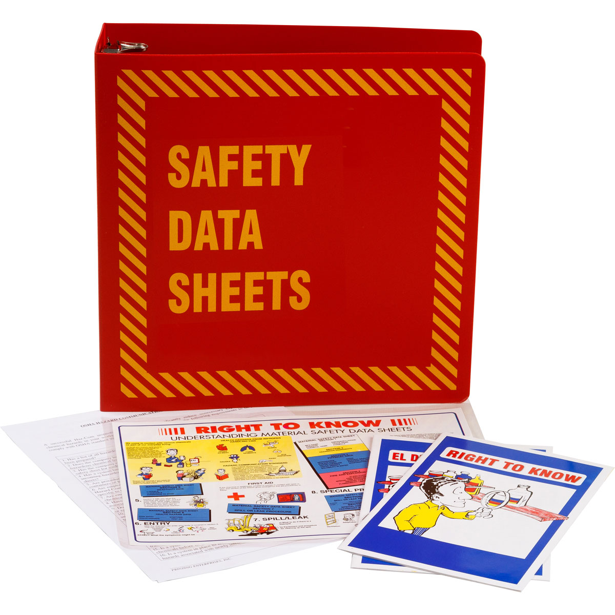 Brady 2.5" Red MSDS Binder