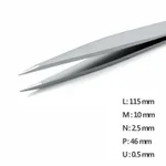 Anti-Microbial Tweezer 고정밀 항균성 이온 코팅 트위저, Rubis, RU-00 Ion-SA