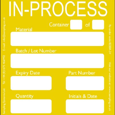 Sampling Systems In Process Quality Control Labels | 캐시바이