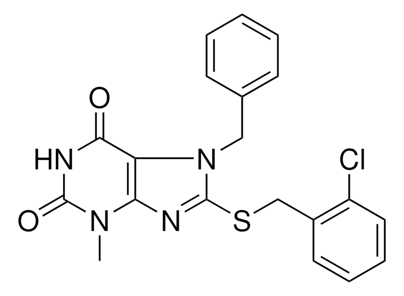 Merck 7-BENZYL-8-(2-CHLORO-BENZYLSULFAN-