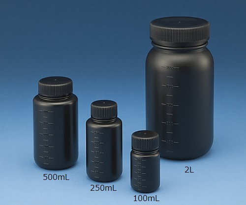 AS ONE J Bottle Round Type Wide-Mouth(Shading, Sterile), J 원형 광구병(차광, 멸균처리)