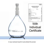 Daihan Science Glassco A-class Calibrated Specific Gravity Bottle/Pycnometer, with Individual