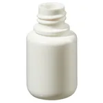 Thermo Fisher Scientific Nalgene Boston Round Opaque White HDPE Bottles without Closure: Bulk Pack, 30mL