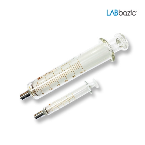 Labbazic 1CC / 유리 주사기 Metal Luer Lock Tip (금속 잠금형), 1CC[1EA/PK]