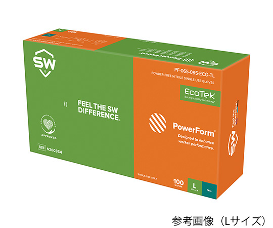 AS ONE Eco-friendly Green Nitrile Glove (POWERFORM S6)(Powder free), 친환경 니트릴장갑 (녹색)(파우더 프리)