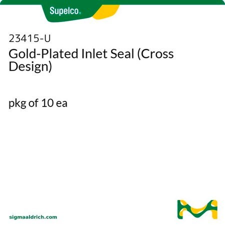 Merck PK10 GOLD PLATED INLET SEAL CROSS DESIGN