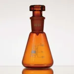 Daihan Science Amber Glass Erlenmeyer Flask, 24/29 Joint Neck & Graduation, 50~500㎖<br>With Int