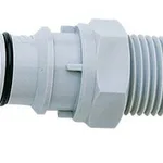 Thermo Fisher Scientific Quick-Disconnect Fittings, Valved Male pipe thread Insert s, PP, 1/2 in.