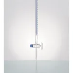 Supertek Burette, Schellbach Stripe, With Straight Bore, Moulded Screw Thread Glass Stopcock