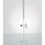Supertek Burette, Schellbach Stripe, With Straight Bore, PTFE Key Stopcock, Class A (DIN)