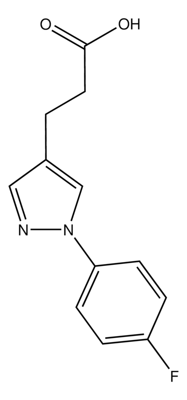 Merck 3-(1-(4-Fluorophenyl)-1H-pyrazol-4-yl)propanoic acid