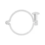 Clamp, Flange, 4 inch (101.6mm), Glass Reinforced White Nylon