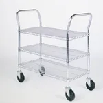Thermo Fisher Scientific Gillis LPI Wire-Mesh Carts, 3-Shelf, 18 x 36 in., 1200 lb. Cap