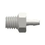 10-32 Special Tapered Thread Elbow with 1/4` Hex to 200 Series Barb, 1/16` (1.6 mm) ID Tubing