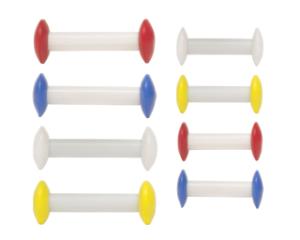 AS ONE CIRCULUS™ Magnetic Stir Bar, Color-Coded, 아령형 교반자