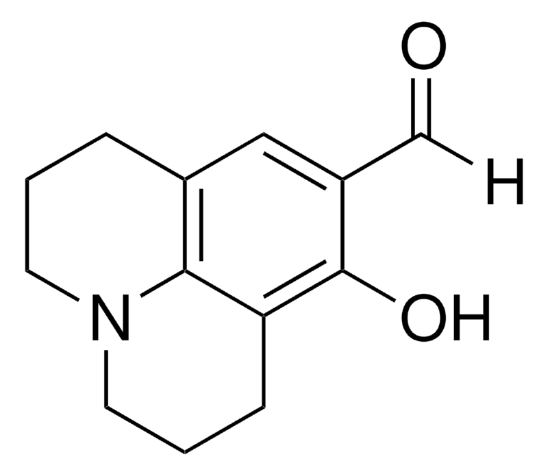 Merck 2,3,6,7-Tetrahydro-8-hydroxy-1H,5H-benzo[ij]quinolizine-9-carboxaldehyde