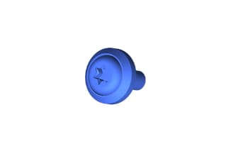 Waters Screw, Panel, M4 x 10, Blue