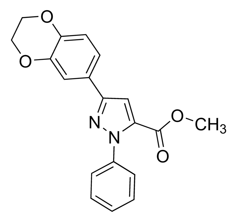 Merck Methyl 3-(2,3-dihydrobenzo[b][1,4]dioxin-6-yl)-1-phenyl-1H-pyrazole-5-carboxylate