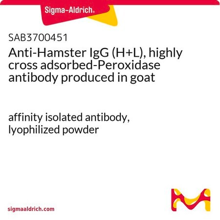 Merck Anti-Hamster IgG (H+L), highly cross adsorbed-Peroxidase antibody produced in goat