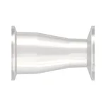 Sanitary Fitting, Concentric Reducer 1.5` (38.1mm) TC x 1` (25.4mm) TC, Animal-Free Nat PP