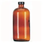 Thermo Fisher Scientific Kimble Amber Boston Rounds with PTFE-Faced LDPE Foam-lined Caps