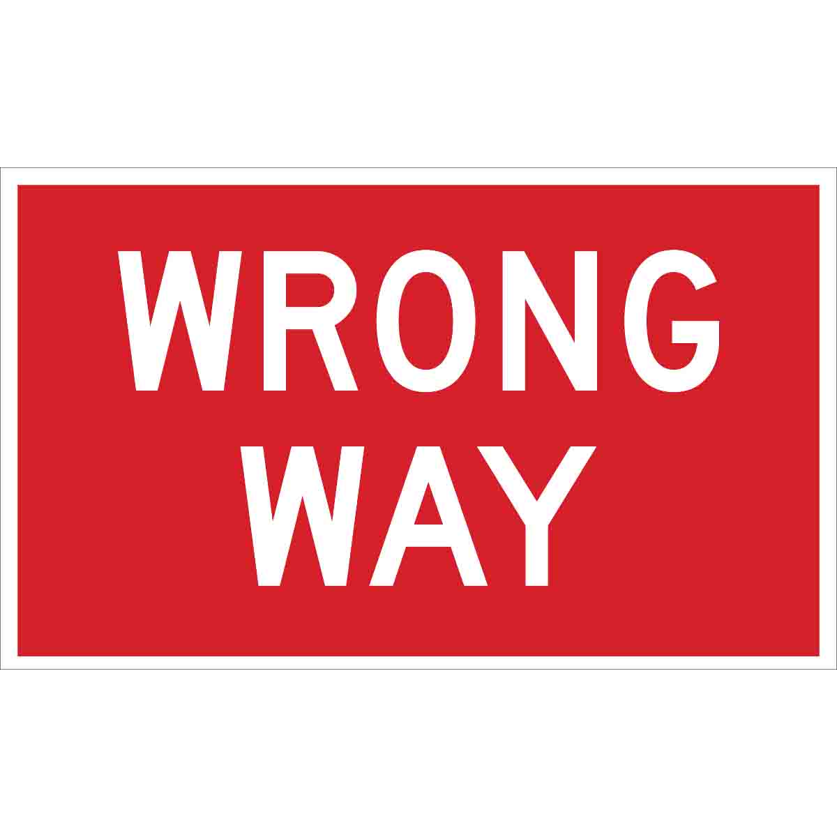 Brady Wrong Way Sign