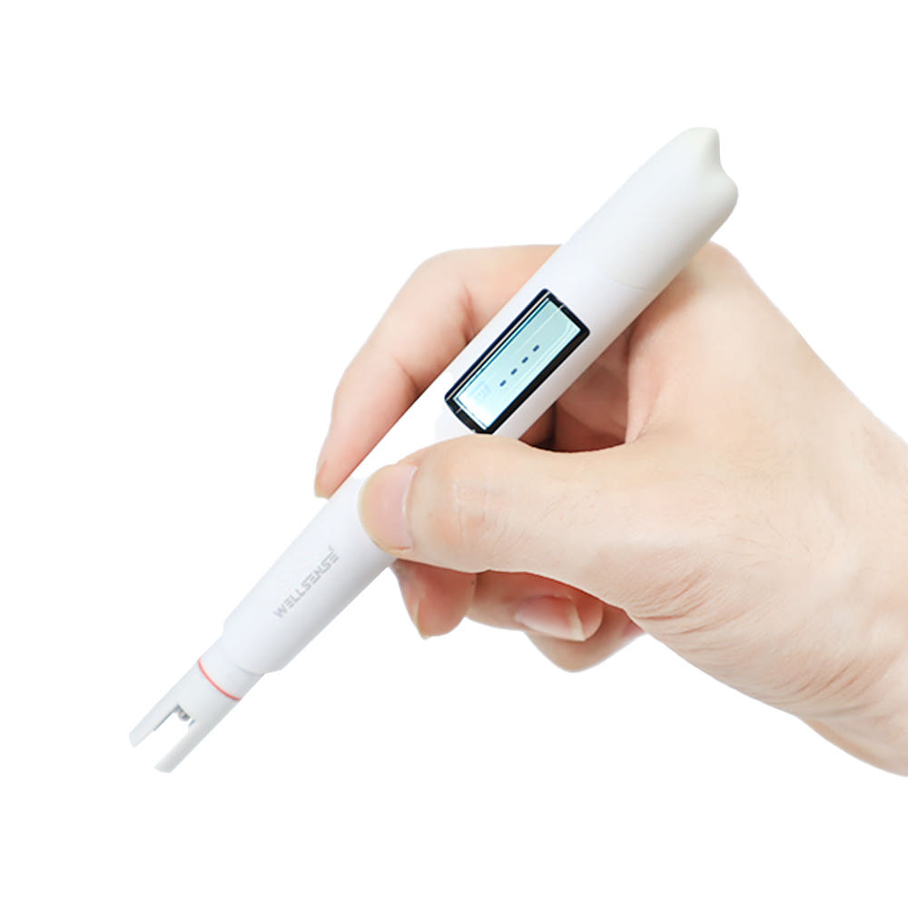 WELLSENSE 웰센스 충전용 디지털 염도측정기 하이솔트 가정용 업소용 염분 계 소변 염도 측정