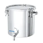 AS ONE Stainless Steel Sealed Tank with Valve, 스테인리스 밀폐탱크 (볼 밸브 부속)
