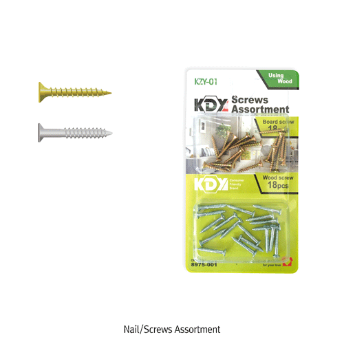 Daihan Science 각종못/나사못 세트, Nail/Screws Assortment
