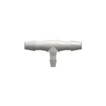 Tee Reduction Tube Fitting with 200 Series Barbs, 3/32` (2.4 mm) and 1/16` (1.6 mm) ID Tubing