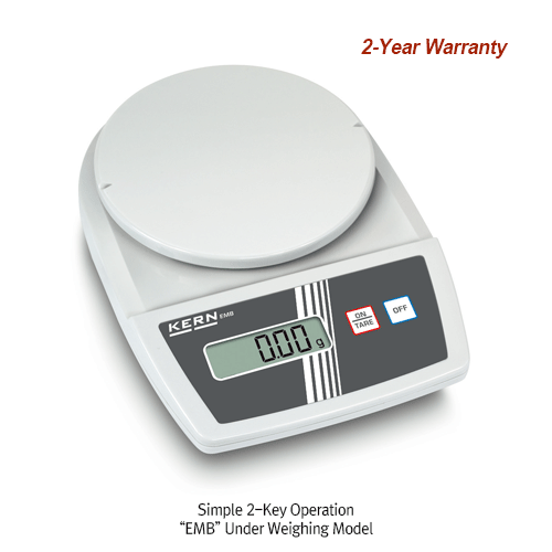 Daihan Science Kern [d] 0.01g, max.2,000g Convenient Lab Balance “EMB”, Underfloor Weighing Mo