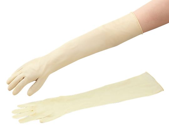 AS ONE KUALATEC Super Long Glove (Powder Free)  500mm, 쿠알라텍 수퍼롱 라텍스장갑(파우더 프리)  500mm