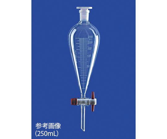 AS ONE Separatory Funnel with Scale (Squibb Type), 스키브형 분액깔때기