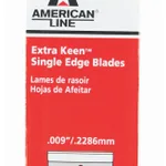 Thermo Fisher Scientific American Line Extra Keen 3 Facet, Single Edge Razor Blades, Aluminum Back