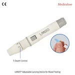 Daihan Science LANZO Adjustable Lancing Device for Blood Testing, 5 Depth Control, Medicaluse<