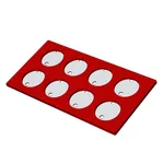 Thermo Fisher Scientific Secure-Seal Hybridization Chamber Gasket, 8 chambers, 9 mm diameter, 0.8 mm deep
