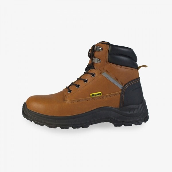 VOWZ 측면 지퍼로 탈착용이 편한 천연가죽 6인치 안전화