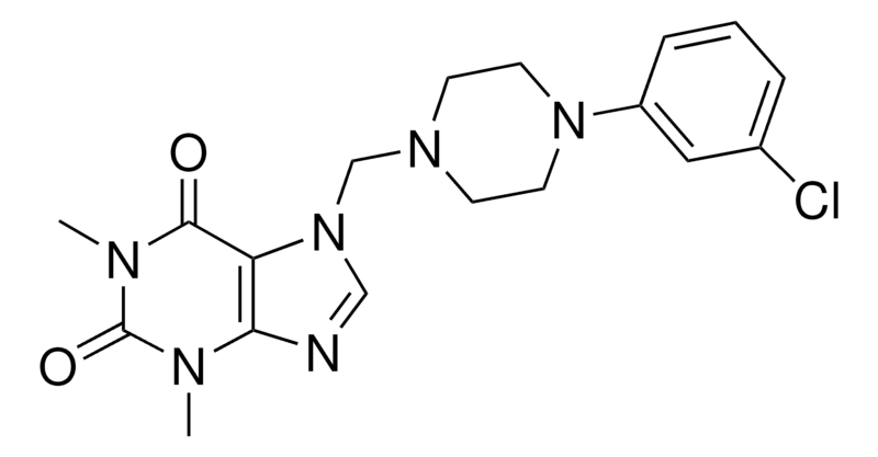 Merck 7-((4-(3-CL-PH)-1-PIPERAZINYL)ME-