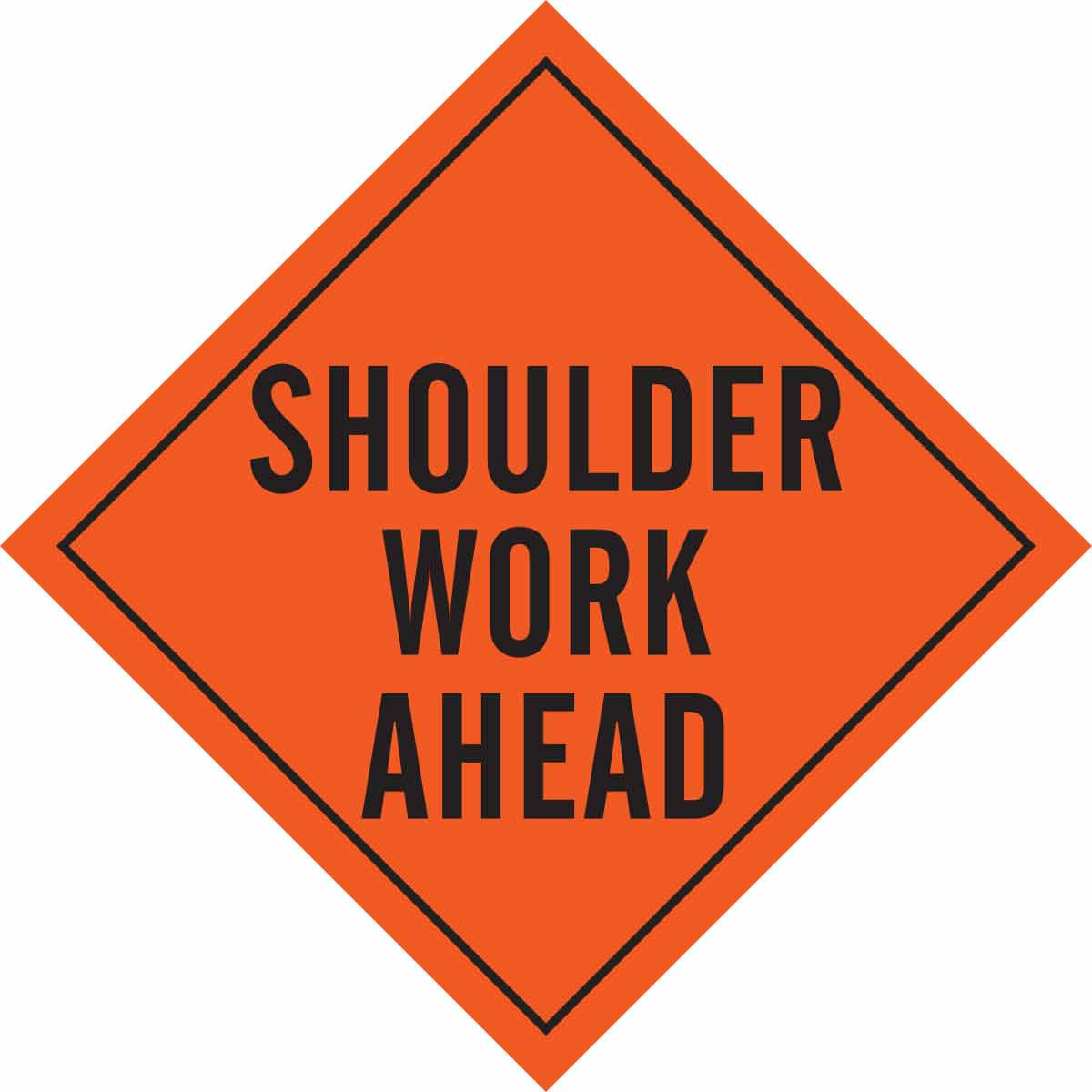 Brady Shoulder Work Ahead Sign | 캐시바이