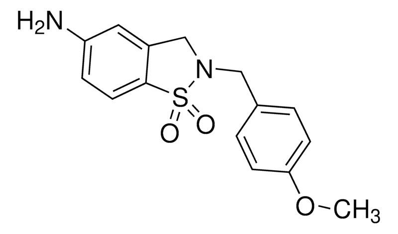 Merck 5-amino-2-(4-methoxybenzyl)-2,3-dihydrobenzo[d]isothiazole 1,1-dioxide