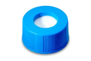Waters Light Blue 12 x 32 mm Cap and PTFE/Silicone Septum for LCMS Certified Vials