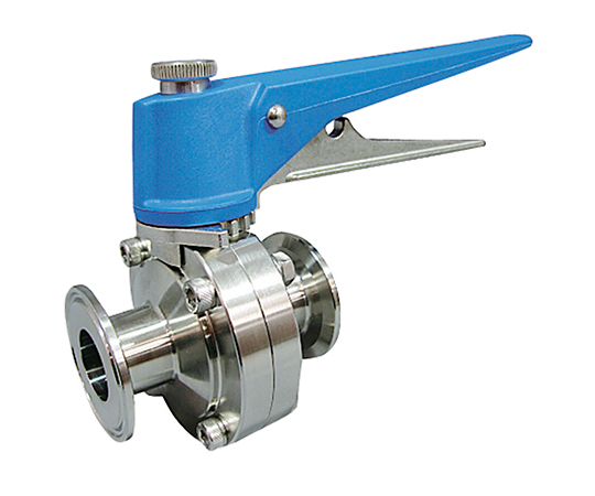 AS ONE Sanitary Butterfly Valve (Between Short SurFace), 위생 나비 밸브