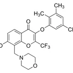Merck 7-Hydroxy-8-(4-morpholinylmethyl)-2-(trifluoromethyl)-3-(2,3,5-trimethylphenoxy)-4H-chromen-4-one