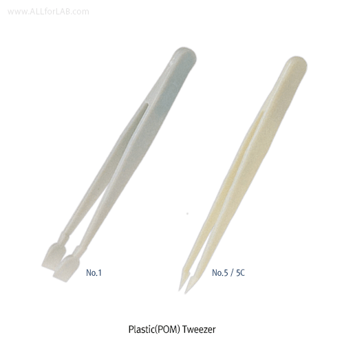 Daihan Science Tweezers, POM, Length 114mm<br>Heat Resistance at -40℃+85/90℃, 플라스틱 트위저