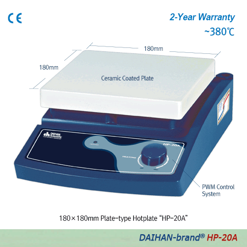 Daihan Science DAIHAN 380℃ Standard Analog & Digital Hotplate “HP-A” & “HP-D”, Ceramic-Coated
