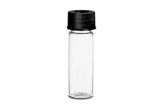 Waters Deactivated Clear Glass 15 x 45 mm Screw Neck Vial, with Cap and PTFE/Silicone Septum, 4 mL Volume, 100/pk