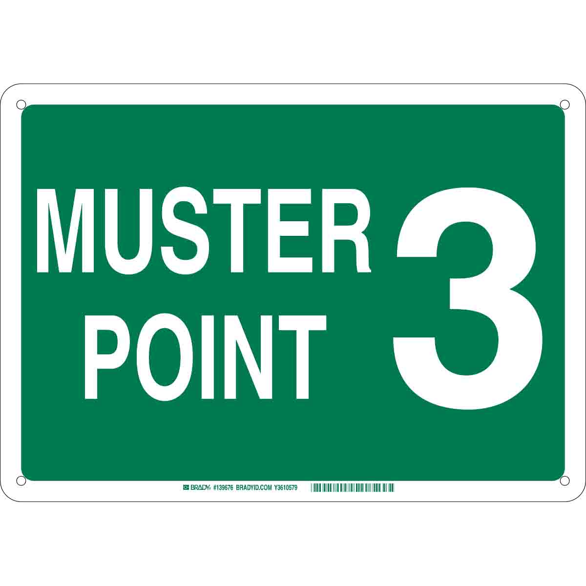 Brady Muster Point 3 Sign | 캐시바이