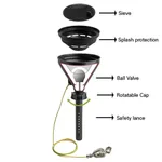 Lklab Korea Safety Funnel, HDPE, SCAT® / 폐액용 안전 깔대기, Ø200 & Ø140 mm